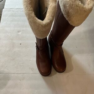 UGG Brown and Cream Winter Boots